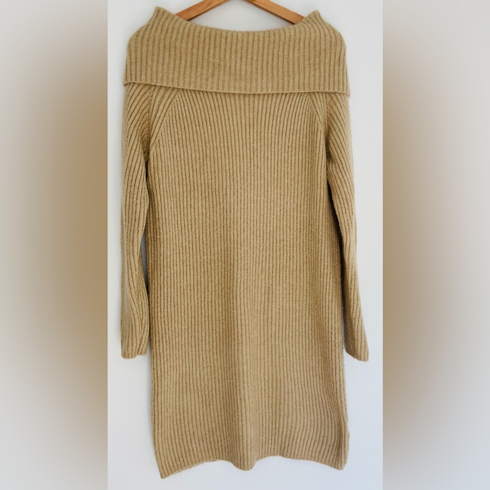 Philosophy long sleeve Large beige sweater dress